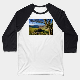 Mam Tor from above Cave Dale Baseball T-Shirt